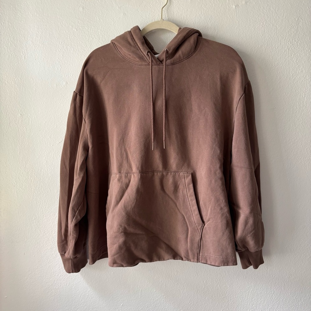 Athleta Retroplush II Hoodie Light Brown